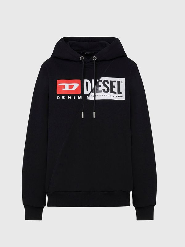 Diesel Diesel Sweatshirt - FANGHOODCUTY SWEATSHIRT black