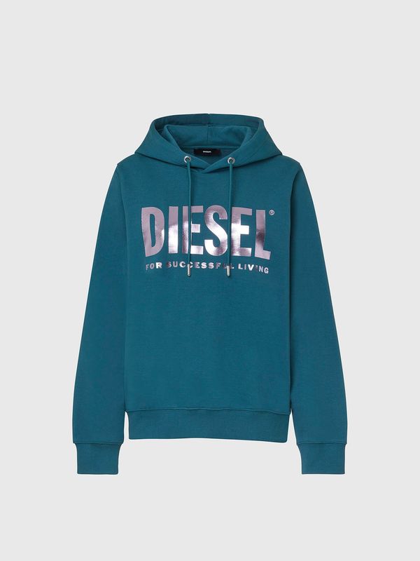 Diesel Diesel Sweatshirt - FANGHOODLOGO SWEATSHIRT blue-green