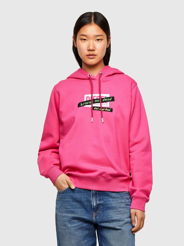 Diesel Diesel Sweatshirt - FANGHOODR20 SWEATSHIRT pink