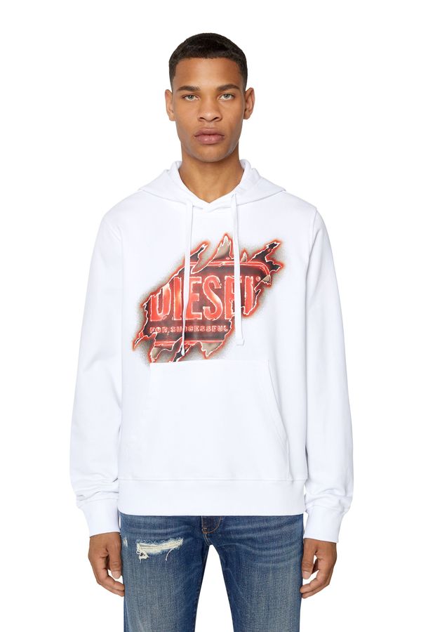 Diesel Diesel Sweatshirt - S-GINN-HOOD-E8 SWEAT-SHIRT white