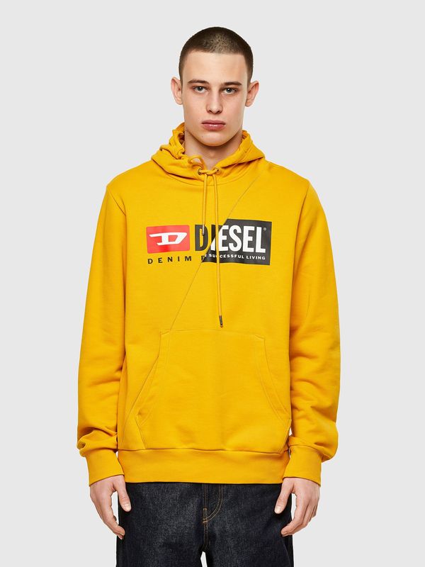 Diesel Diesel Sweatshirt - SGIRKHOODCUTY SWEATSHIRT yellow