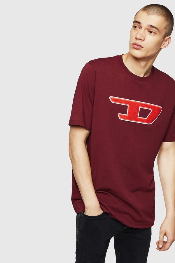 Diesel Diesel T-shirt - T JUSTDIVISIOND T-SHIRT burgundy