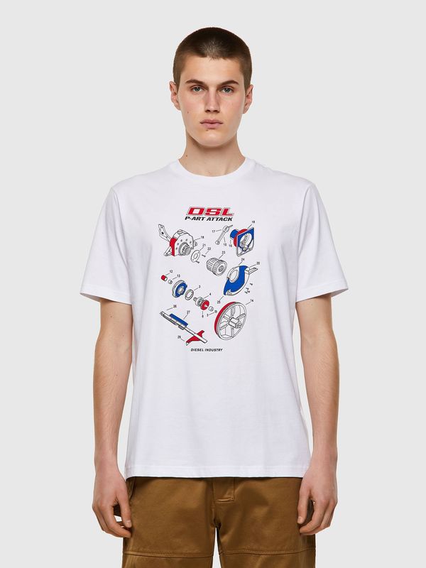 Diesel Diesel T-shirt - TJUSTB53 TSHIRT white