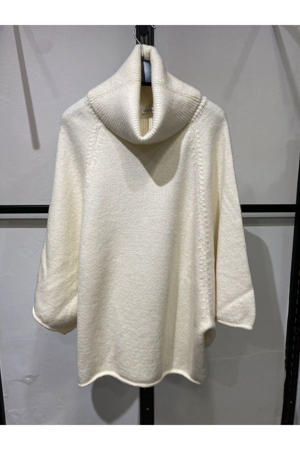 Dilvin Dilvin Turtleneck Kimono Sweater