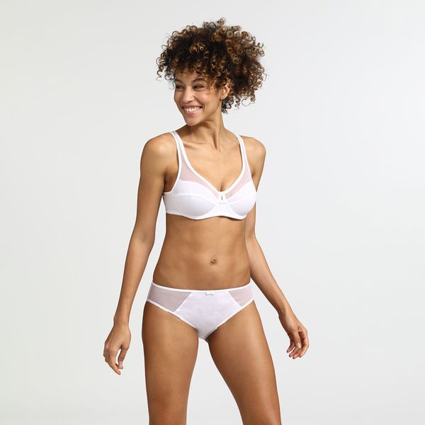 DIM DIM GENEROUS COTTON BIO SLIP - Women's panties made of organic cotton - white