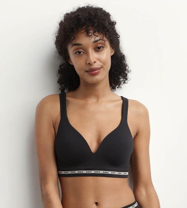 DIM DIM ICONS PADDED SEAMLESS BRA - Women's Reinforced Bra - Black