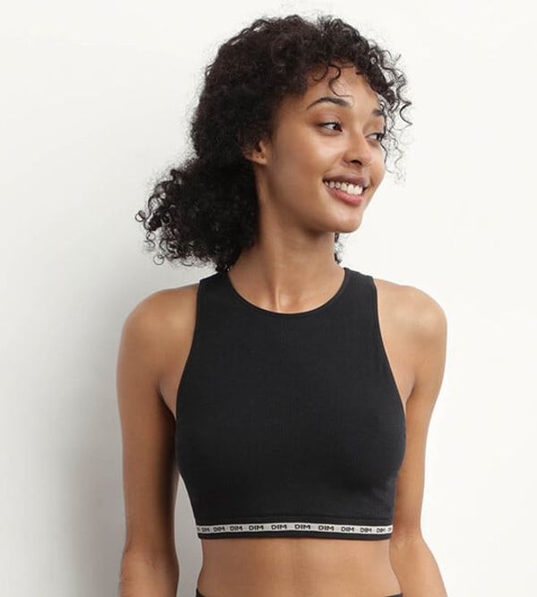 DIM DIM ICONS WIREFREE CROP TOP - Women's top - black