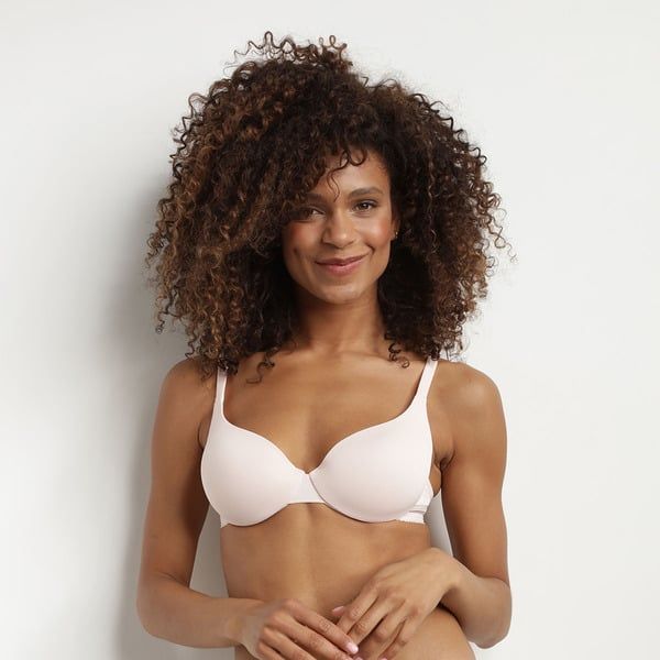 DIM DIM INVISIFREE PADDED BRA - Women's smooth reinforced bra - light pink