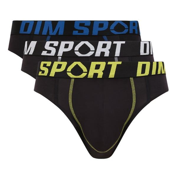 DIM SPORT DIM SPORT COTTON STRETCH SLIP 3x - Men's briefs 3x - black