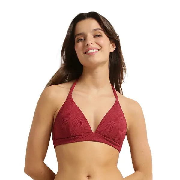DIM DIM SWIMWEAR SHELL TRIANGLE MAD - ženske kopalke, temno rdeče