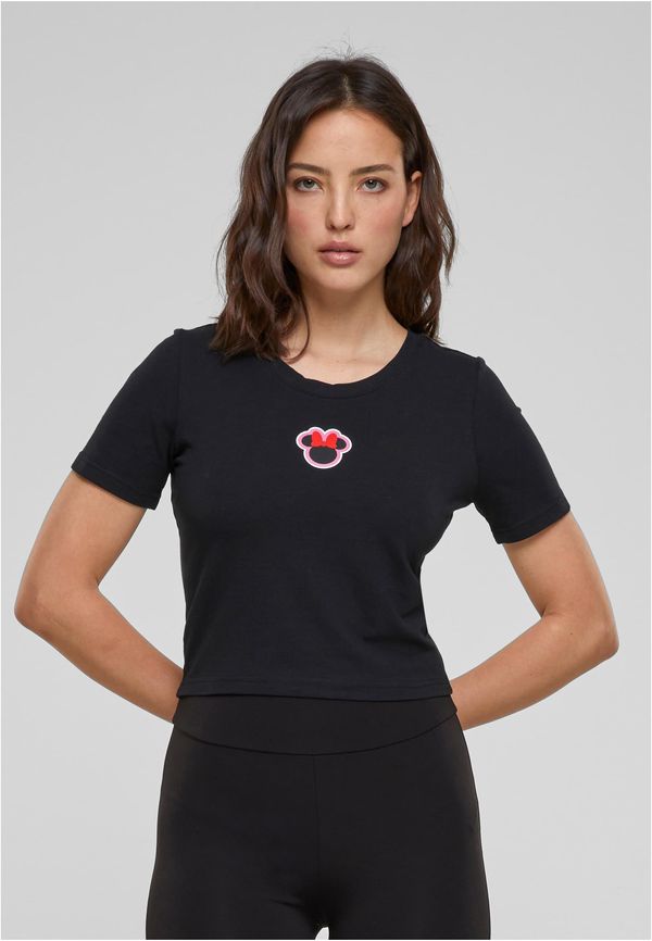 Merchcode Disney 100 Minnie Badge Women's T-Shirt Black