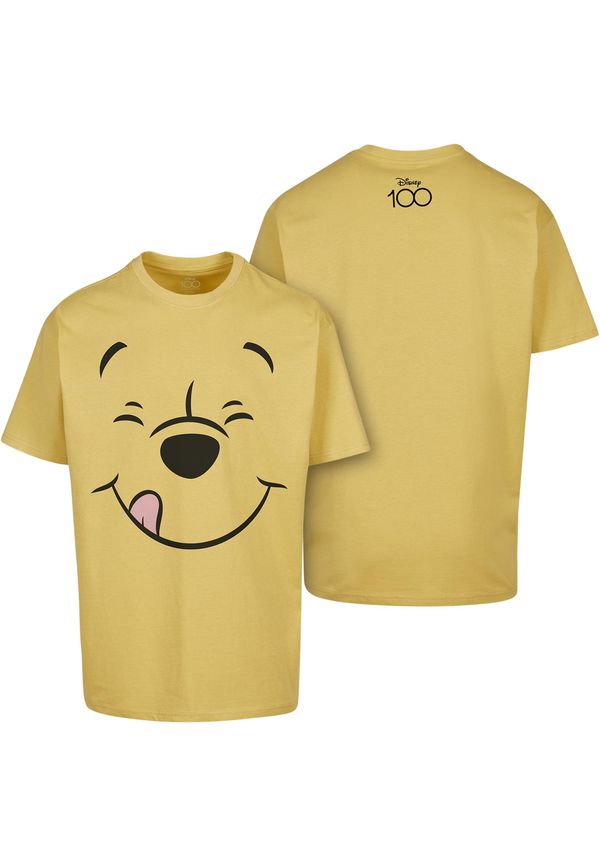 Mister Tee Disney 100 Winnie the Pooh Face Oversize Men's T-Shirt Yellow