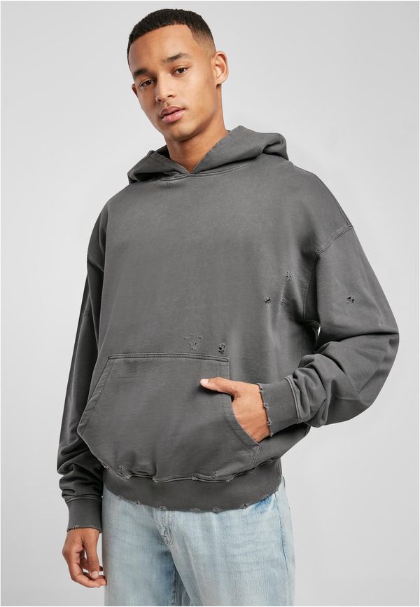 UC Men Distressed dark hooded shadow