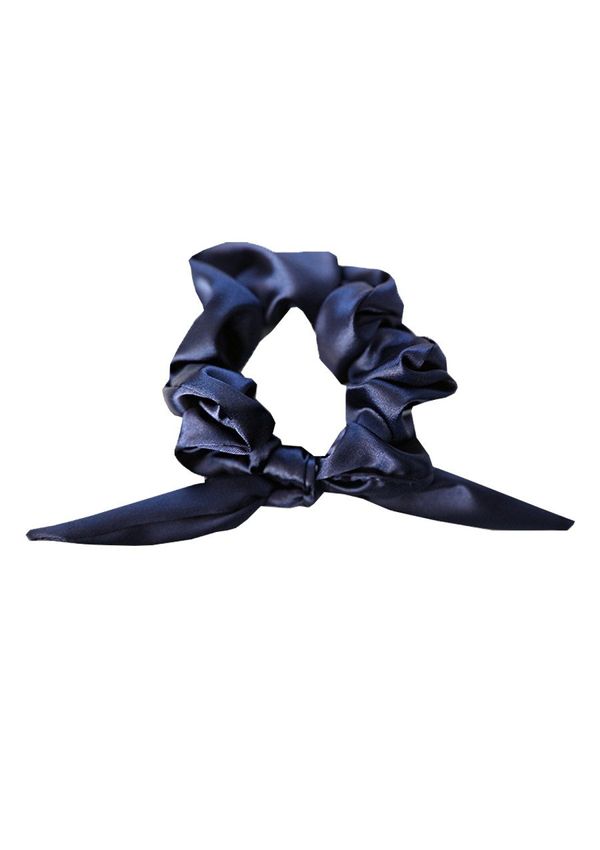 DKaren DKaren Woman's Hairband Satin Navy Blue