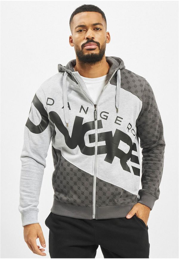 Dangerous DNGRS DNGRS Veli Zip Hoody Grey Melange/Black