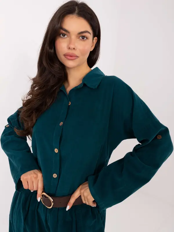 Italy Moda Dolg kombinezon v temno modri barvi