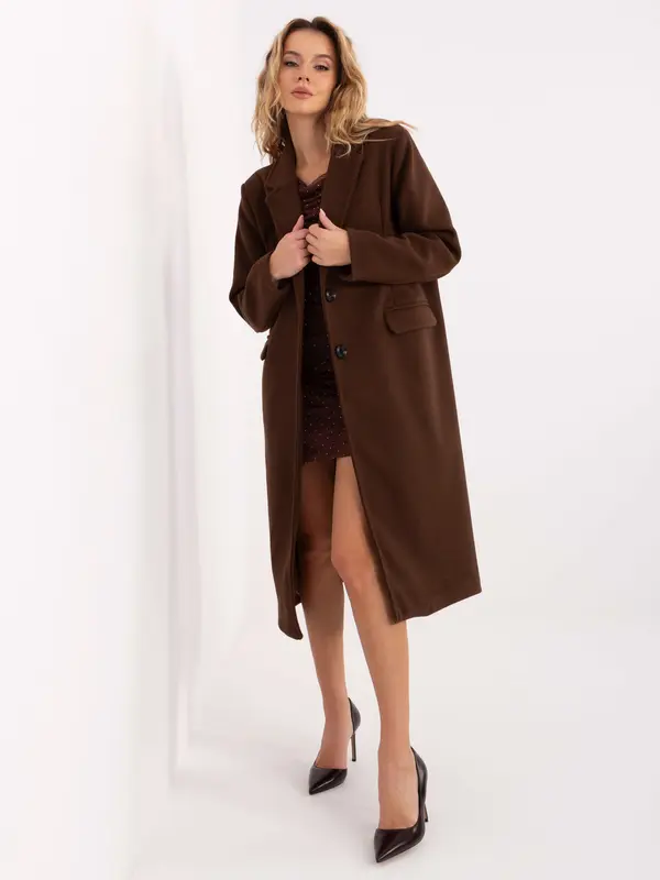 Factory Price Dolg rjav plašč