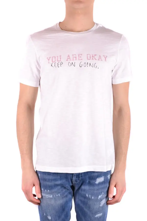 Dondup Dondup bela majica s potiskom