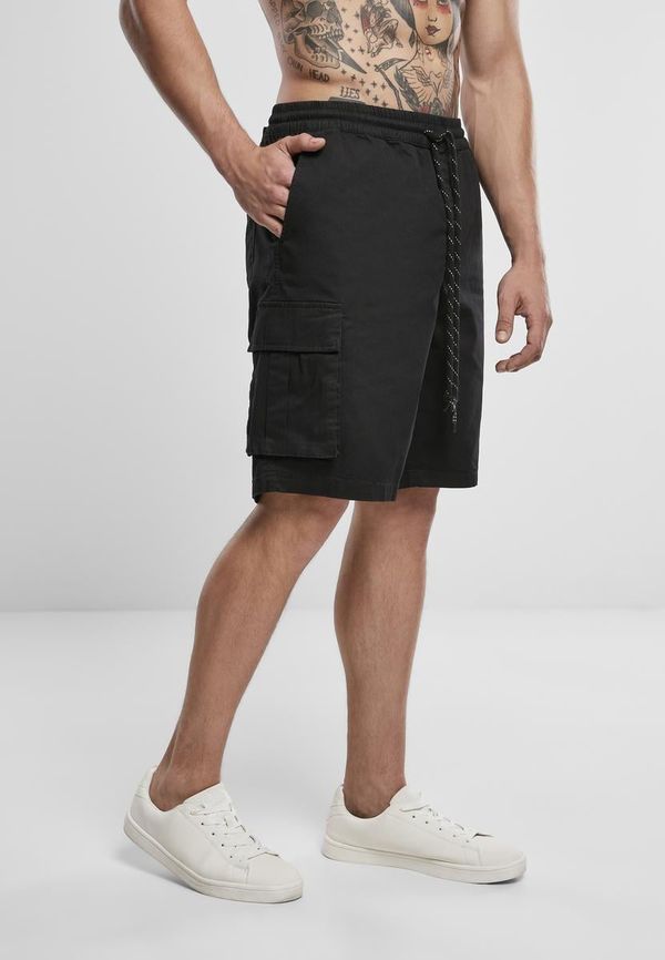 UC Men Drawstring Cargo Shorts Black