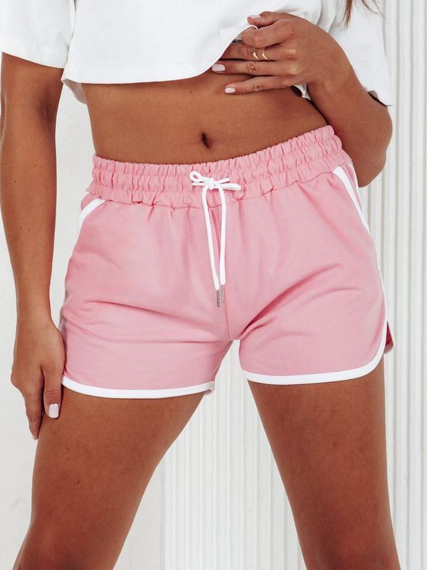 DStreet Dresowe spodenki damskie TOP SPORT różowe Dstreet