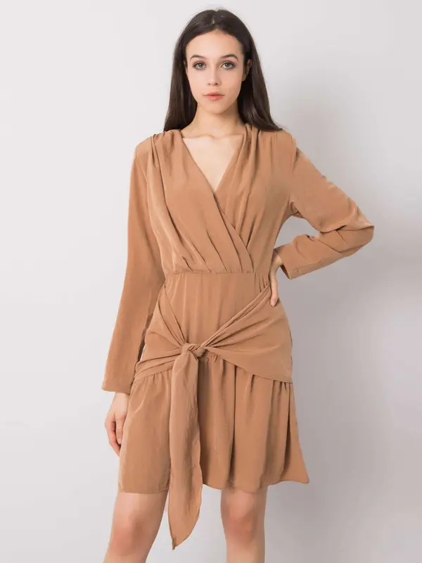 RUE PARIS Dress-322-SK-10099.40-light brown