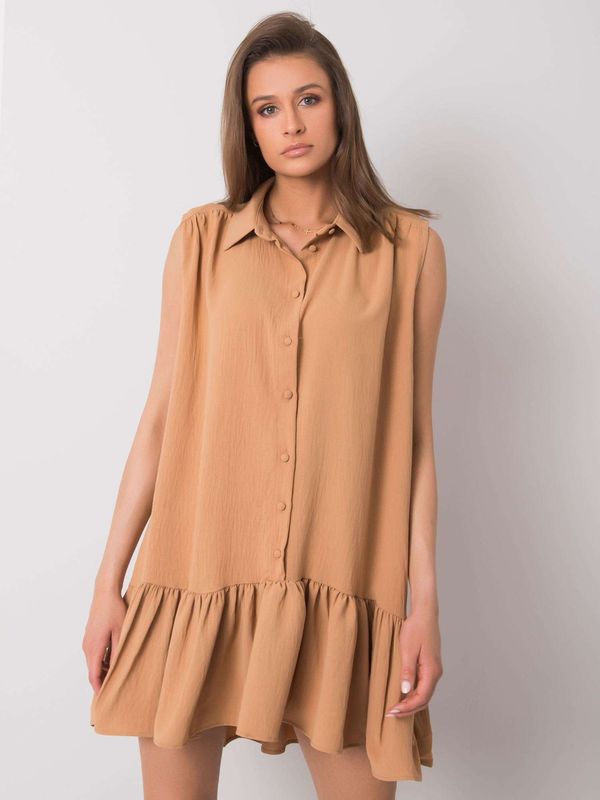 RUE PARIS Dress-341-SK-5183.09-camel