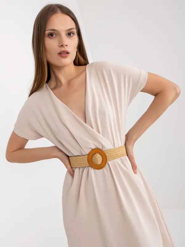 RUE PARIS Dress-CA-SK-6308.55-light beige