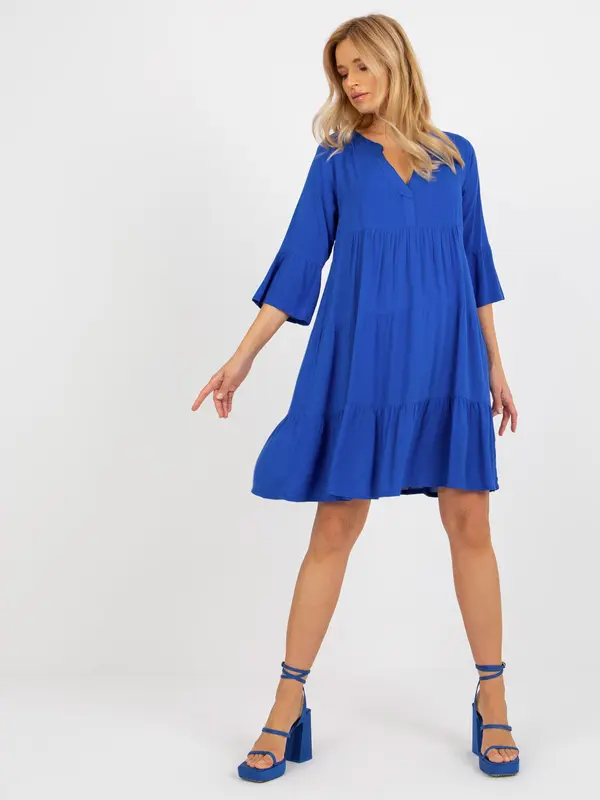 Sublevel Dress-D73761M30214B-cobalt