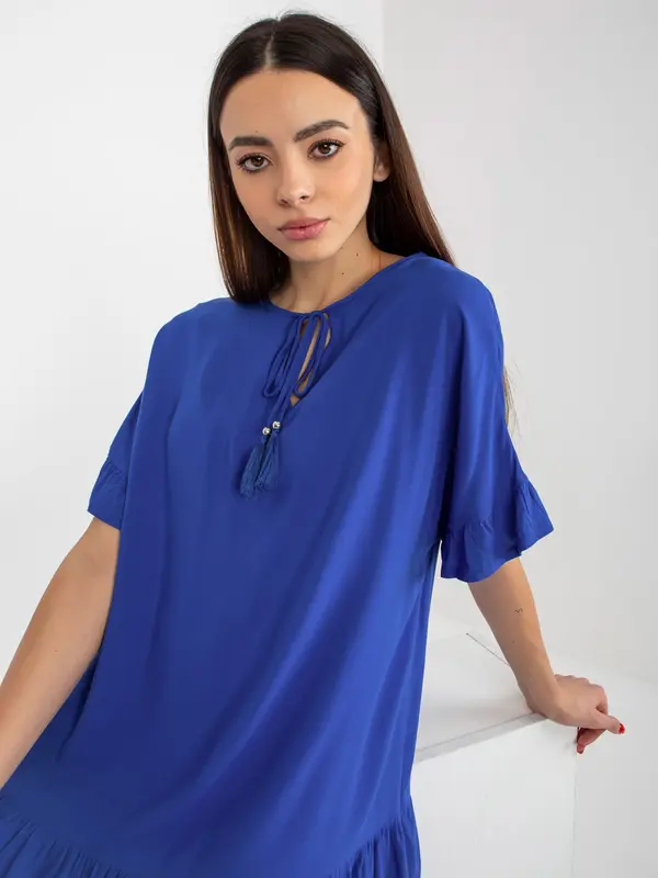 Sublevel Dress-D73761M30306B-cobalt