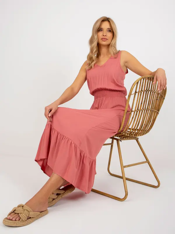 Fresh Made Dress-D73761R30391A-dark pink