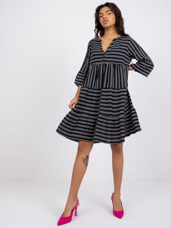 Sublevel Dress-D73771M30214C-black-white