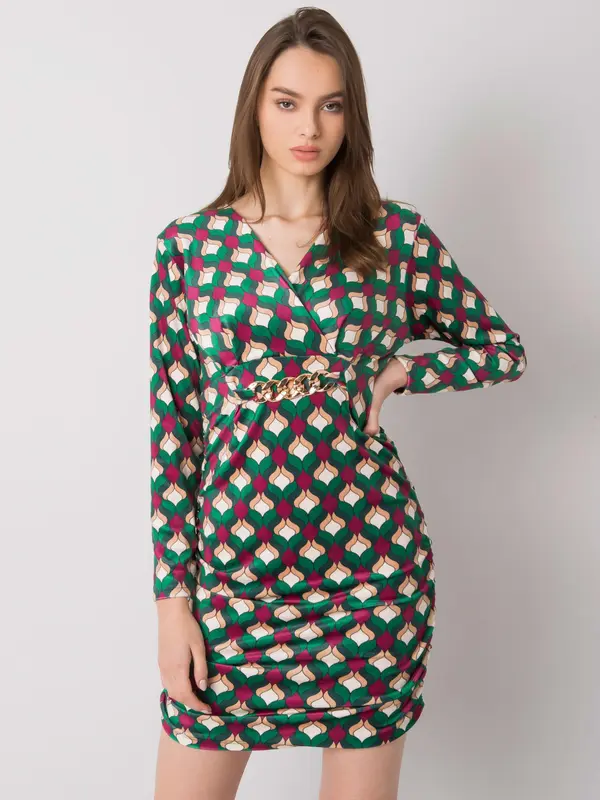 Italy Moda Dress-DHJ-SK-12695.26P-Green