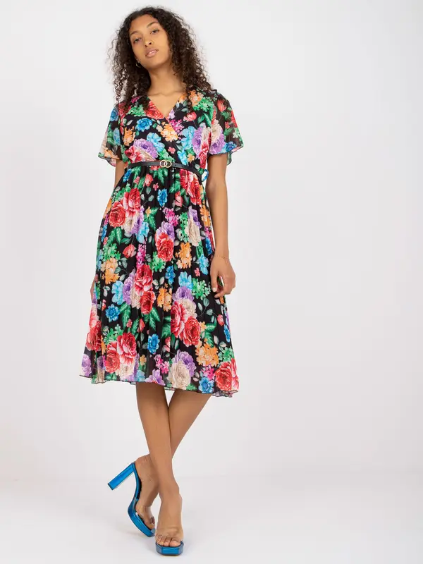 Italy Moda Dress-DHJ-SK-13162.92-black-red