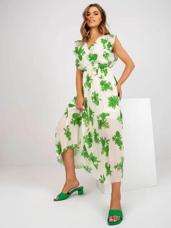 Italy Moda Dress-DHJ-SK-13166.94P-Green
