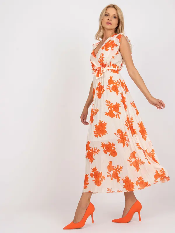 Italy Moda Dress-DHJ-SK-13166.94P-Orange