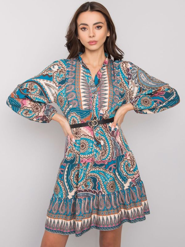 Italy Moda Dress-DHJ-SK-15053.61-Sea