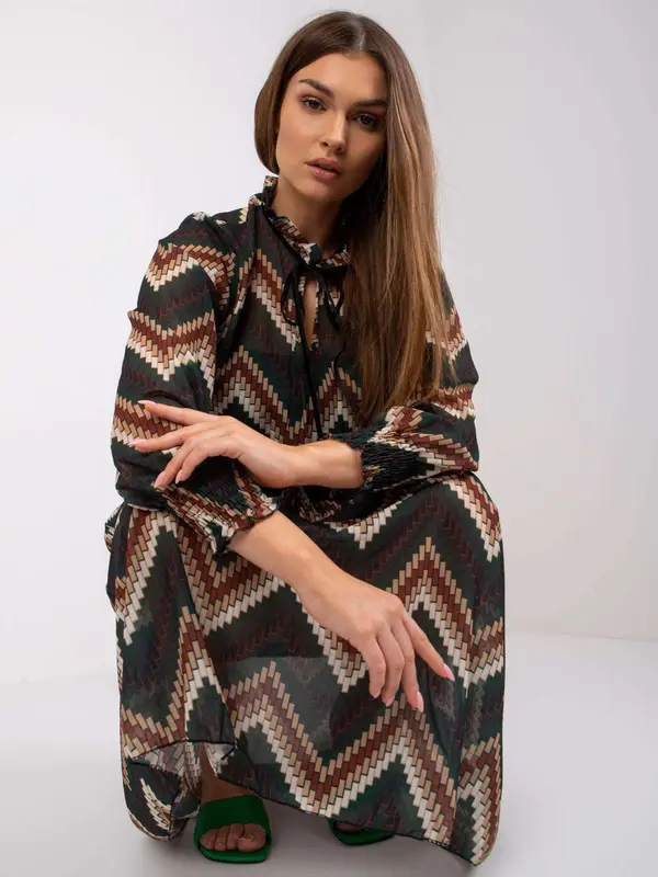 Italy Moda Dress-DHJ-SK-15177.06P-dark green