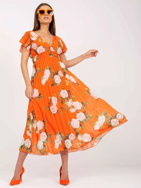 Italy Moda Dress-DHJ-SK-15722.67P-Orange