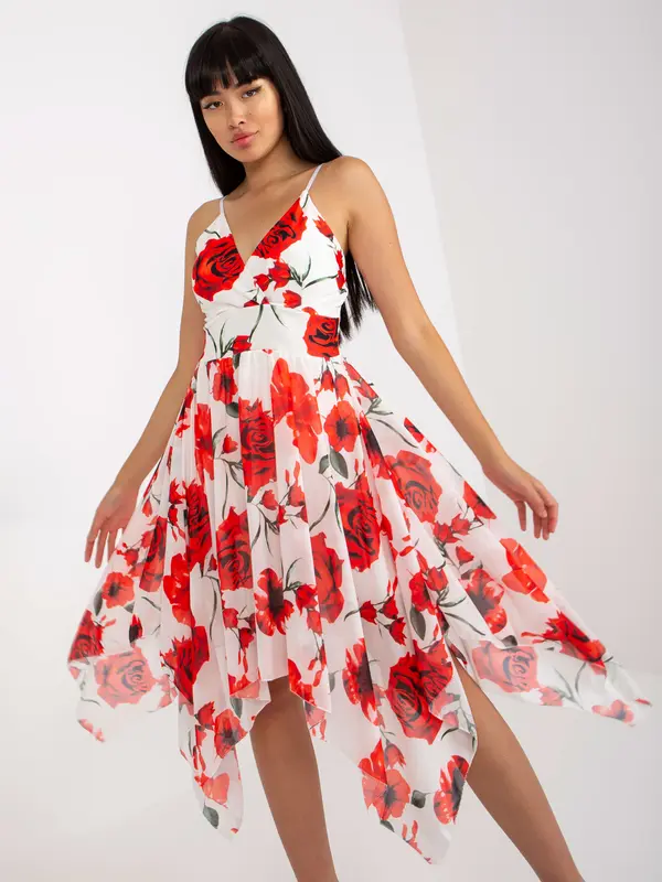 Italy Moda Dress-DHJ-SK-15952-1.24X-white-red