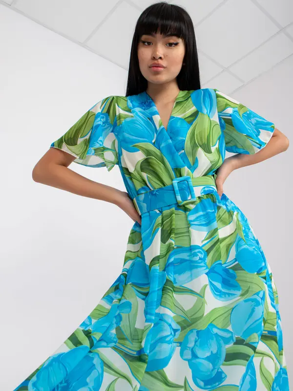 Italy Moda Dress-DHJ-SK-15967.54P-Blue