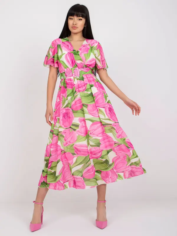 Italy Moda Dress-DHJ-SK-15967.54P-pink