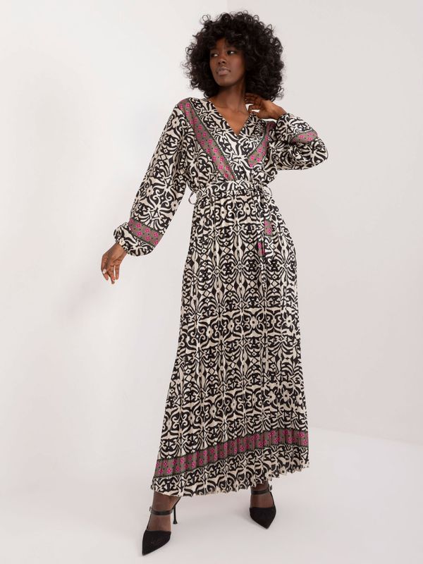 Italy Moda Dress-DHJ-SK-16656.13X-black-beige