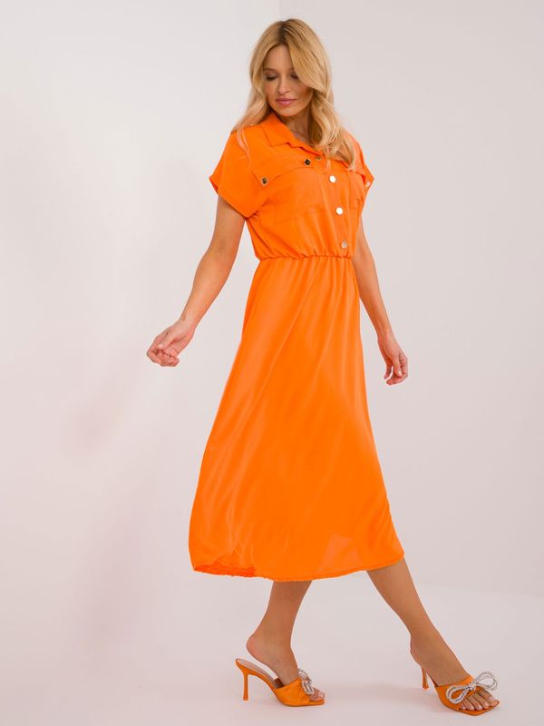 Italy Moda Dress-DHJ-SK-19002.31-Orange