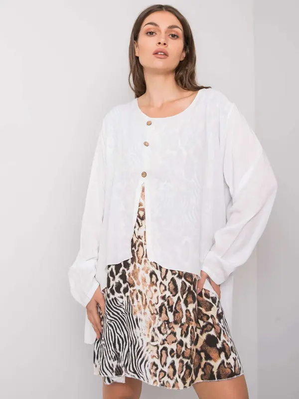 Italy Moda Dress-DHJ-SK-21451.50-white