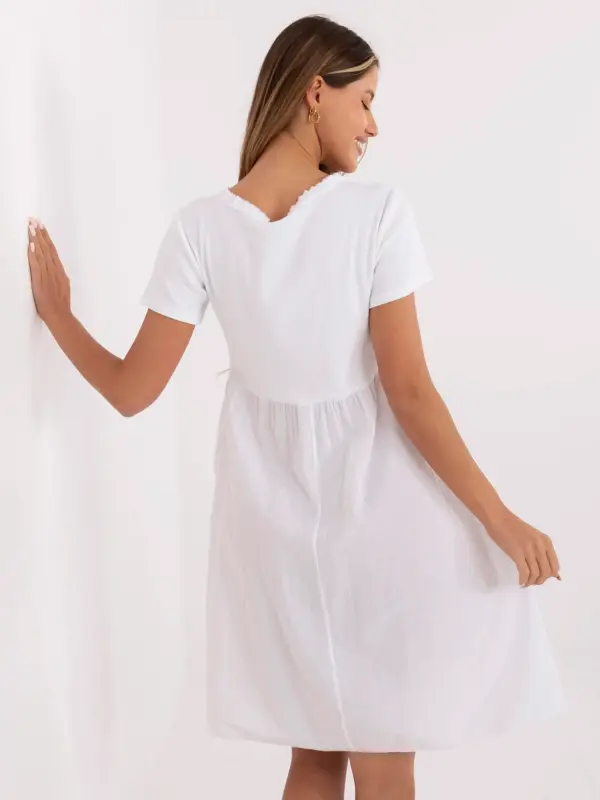 Italy Moda Dress-DHJ-SK-25370.85-white