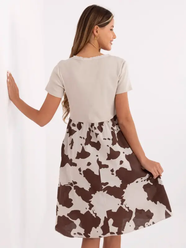 Italy Moda Dress-DHJ-SK-253701.80-beige