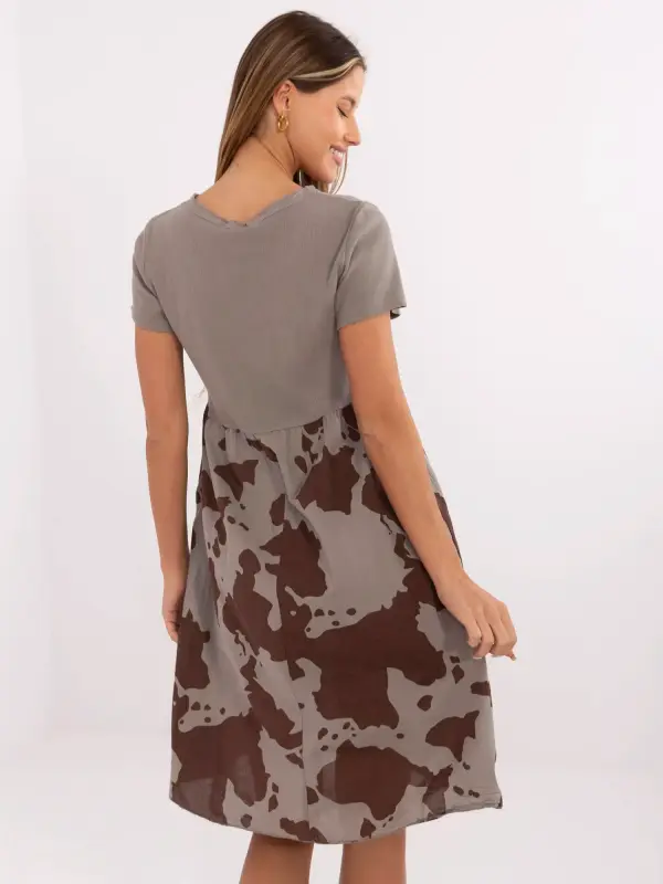 Italy Moda Dress-DHJ-SK-253701.80-dark beige