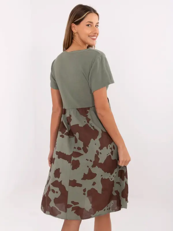 Italy Moda Dress-DHJ-SK-253701.80-khaki