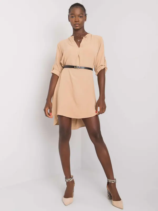 Italy Moda Dress-DHJ-SK-5766.18X-camel