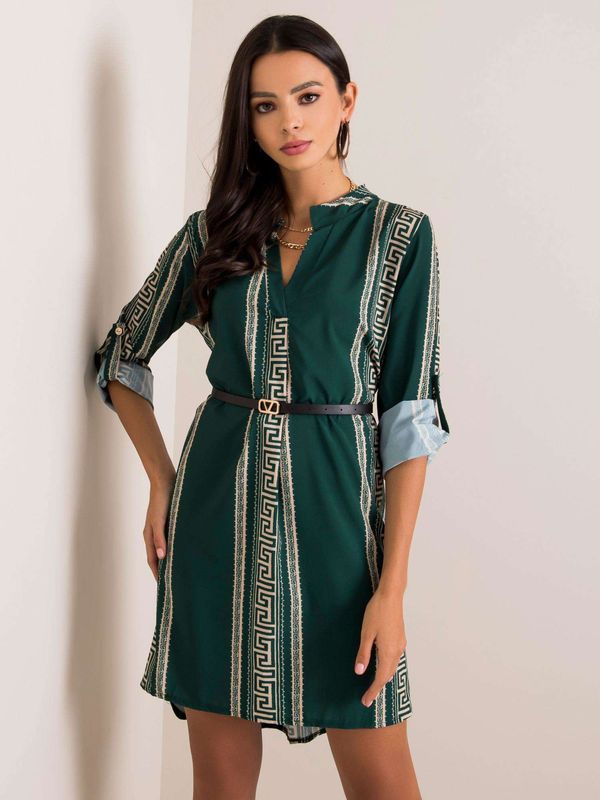 Italy Moda Dress-DHJ-SK-5766D.13-dark green